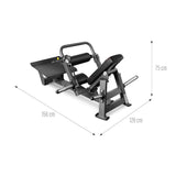 MASZYNA DO ĆWICZEŃ MIĘŚNI POŚLADKÓW HIP THRUST Z WOLNYM CIĘŻAREM COMMERCIAL HMS MHT01