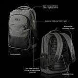 PLECAK MIEJSKI NA LAPTOPA SZARY Z PORTEM USB 18L NILS NC4503