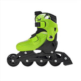 NJ082 SET ZIELONY ZESTAW ŁYŻWOROLKI I OCHRANIACZE NILS EXTREME