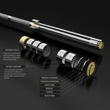 GRYF OLIMPIJSKI GO1100 20KG 2200MM HMS PREMIUM + ZG1500 GOLD ZACISKI LOCK JAW (2 szt)