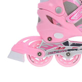 NH18366 A 2w1 PINK ŁYŻWOROLKI Z WYM. PŁ. HOKEJOWĄ NILS EXTREME