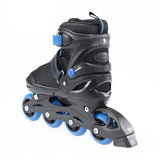 NH7104 A 2w1 BLACK/BLUE ROZM. S ŁYŻWOROLKI Z WYM. PŁ. HOKEJOWĄ NILS EXTREME
