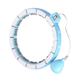 ZESTAW REGULOWANY HULA HOP FH06 BLUE Z OBCIĄŻNIKEIM I LICZNIKIEM + PAS BR160