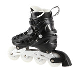 ŁYŻWOROLKI Z WYM. PŁOZĄ HOKEJOWĄ NH10905 4w1 CZARNE LED NILS EXTREME