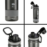 ZESTAW PLECAK NIEBIESKI ADVENTURE 25L NC1766 + BUTELKA SZARA TRITANOWA NILS CAMP NCD07