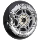ZESTAW PU 72x24 82A CZARNE N (4 szt.) + ABEC-9 (8 szt.) NILS EXTREME