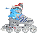 ŁYŻWOROLKI Z WYM. PŁ. HOKEJOWĄ NH18192 4w1 SZARO-NIEBIESKIE NILS EXTREME