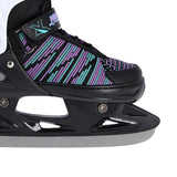 NH2255 A BLACK/VIOLET ROZM. S(33-36) ŁYŻWY HOKEJOWE NILS EXTREME