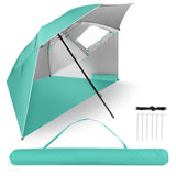 PARASOL/PARAWAN PLAŻOWY 2W1 XXL 240 CM ZIELONY NILS NC17114
