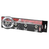 PU 90x24 82A CZARNE N (4 szt.) + ABEC-9 CHROME (8 szt.) ZESTAW NILS EXTREME