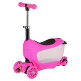 HJD04 3w1 PINK HULAJNOGA JEŹDZIK DZIECIĘCY