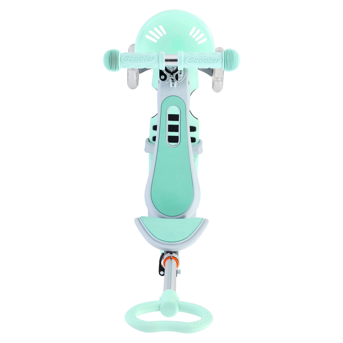 HULAJNOGA DZIECIĘCA HLB07 4w1 GRAY-MINT KÓŁKA LED  NILS FUN