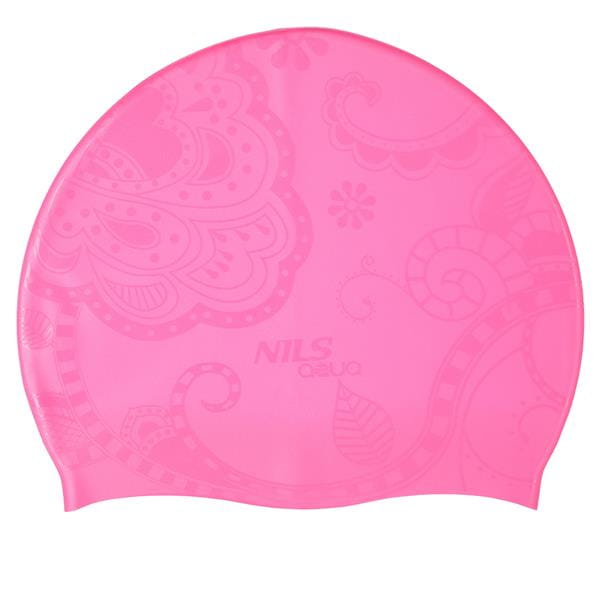 G-TYPE WOMAN SC16 RÓŻOWY WZÓR CZEPEK SILIKONOWY NILS AQUA
