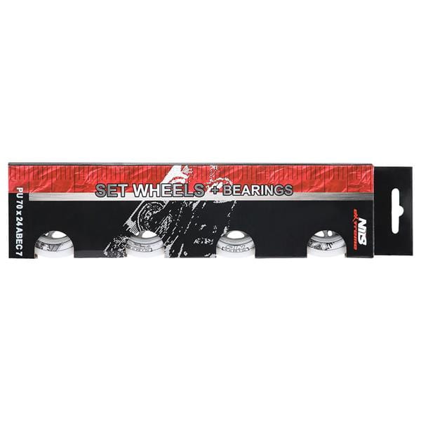 PU 70x24 82A BIAŁE N (4 szt.) + ABEC-7 (8 szt.) ZESTAW NILS EXTREME