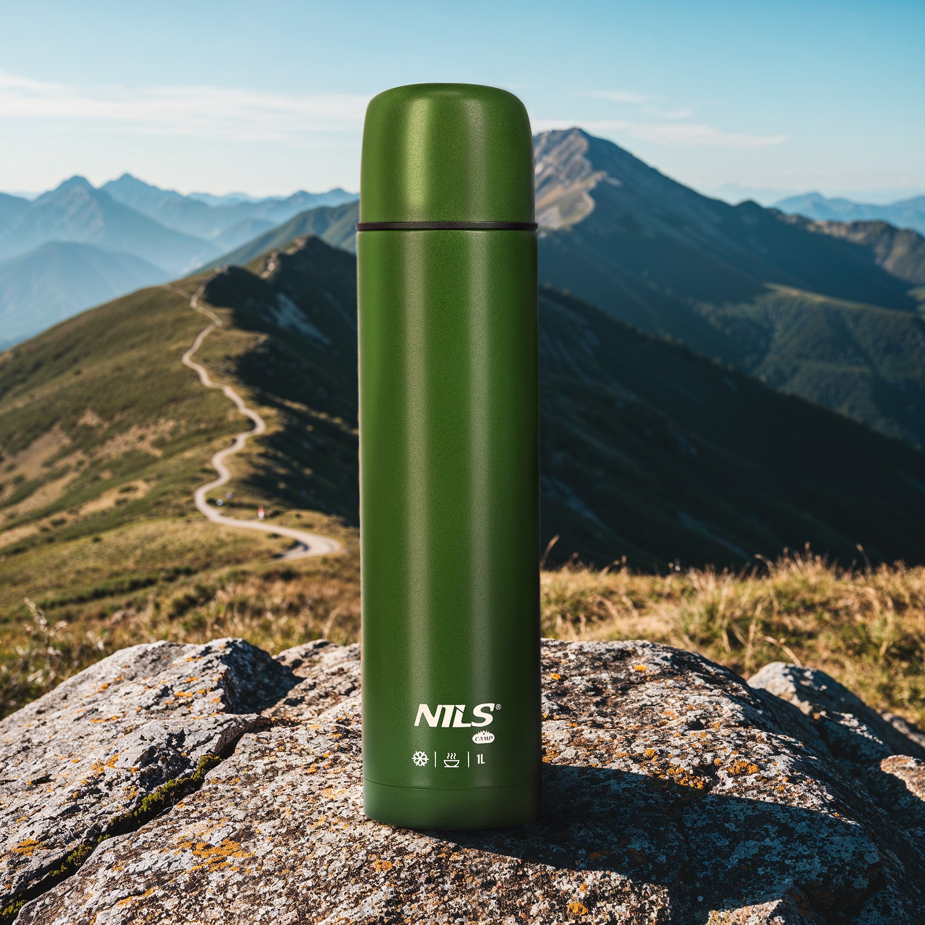 TERMOS TURYSTYCZNY 1000 ML ZIELONY NILS CAMP NC3804
