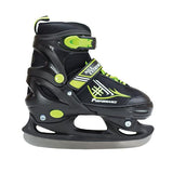 NH7104 A 2w1 BLACK/GREEN ROZM. S ŁYŻWOROLKI Z WYM. PŁ. HOKEJOWĄ NILS EXTREME