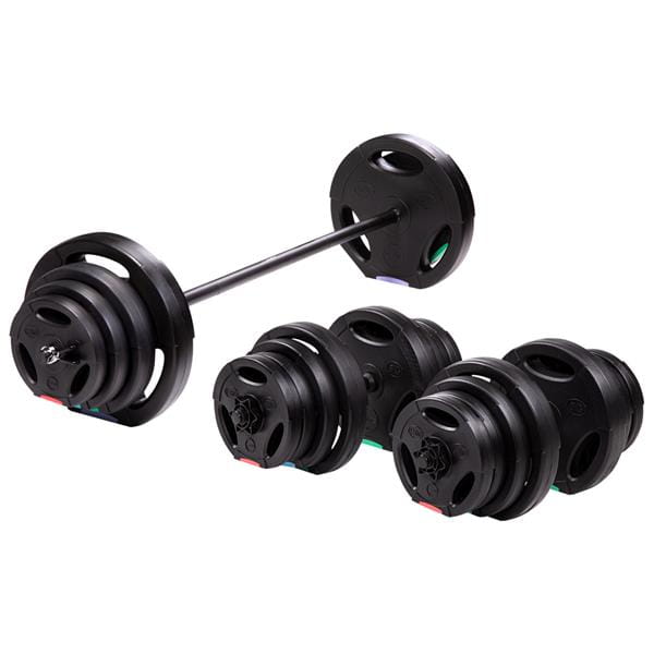 SZTANGA I SZTANGIELKI KOMPOZYT 62 KG HMS SGSP60 SET (3 CZĘŚCI)