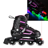 NJ19803A LED RÓŻOWE  ŁYŻWOROLKI NILS EXTREME