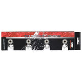 ZESTAW PU 90x24 82A BIAŁE MATOWE (4 szt.) + ABEC-9 CHROME (8 szt.) NILS EXTREME