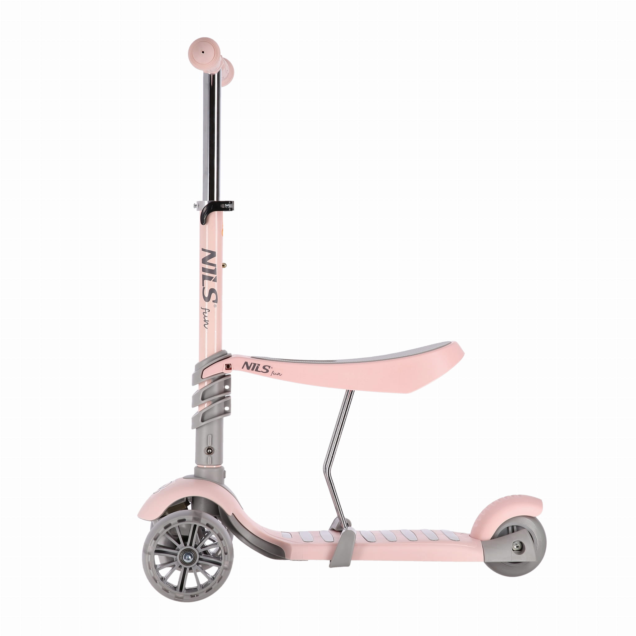 HLB808 2w1 PINK HULAJNOGA DZIECIĘCA NILS FUN