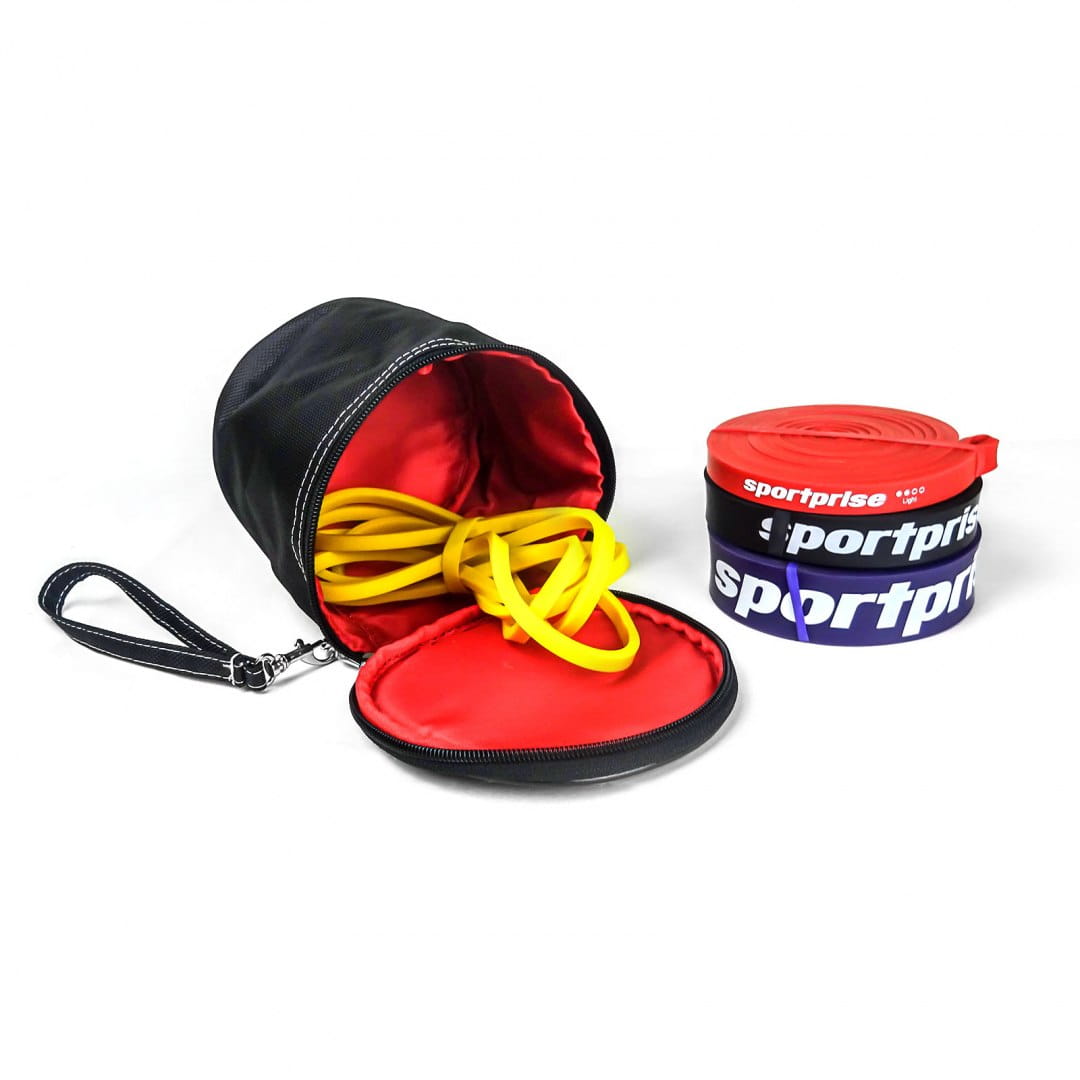 PUB SET4 - ZESTAW 4 GUMY OPOROWE DO ĆWICZEŃ POWERBAND ETUI