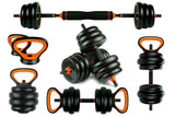 ADK SET25 - Zestaw regulowane hantle sztanga kettlebell 25kg