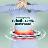 Hula hop magnetyczny zielony HMS HHM14 z wyświetlaczem LCD i obciążeniem