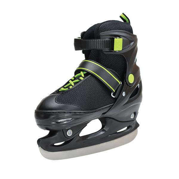 NH7104 A 2w1 BLACK/GREEN ROZM. S ŁYŻWOROLKI Z WYM. PŁ. HOKEJOWĄ NILS EXTREME