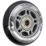 ZESTAW PU 70x24 82A CZARNE N (4 szt.) + ABEC-9 (8 szt.) NILS EXTREME