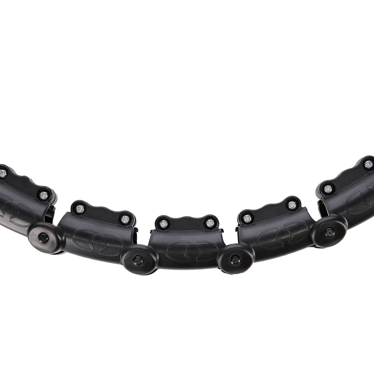 ZESTAW HULA HOP HHW11 BLACK Z WYPUSTKAMI I OBCIĄŻNIKIEM + PAS BR163 BLACK PLUS SIZE HMS