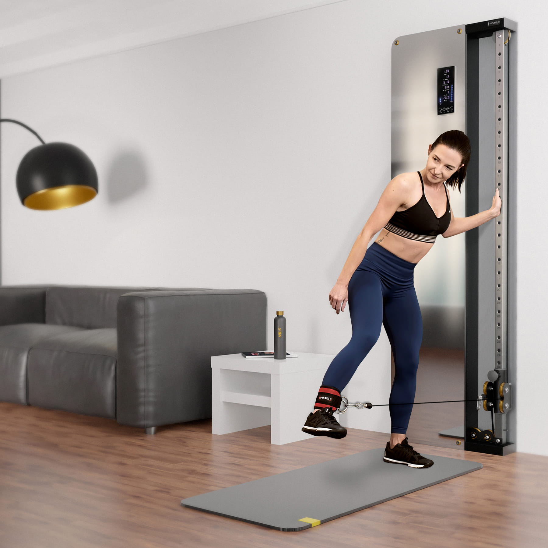 BRAMA PRZYŚCIENNA TRENINGOWA PNEUMATYCZNA BSP301 COMMERCIAL HMS