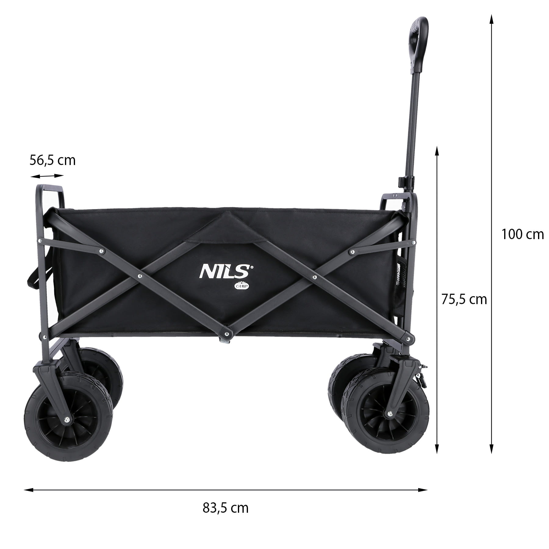 WÓZEK CZARNY NC1607 100L NILS CAMP