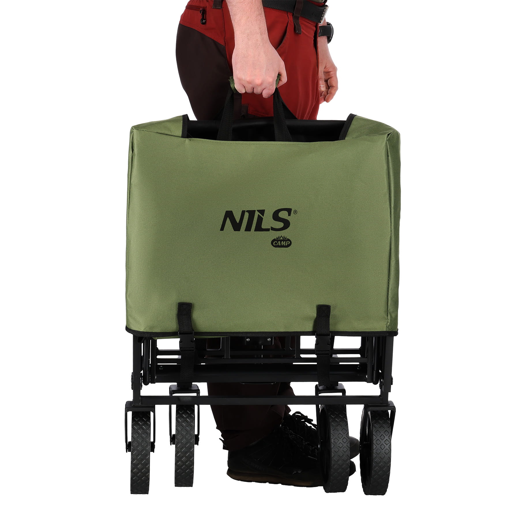 WÓZEK ZIELONY 150L NILS CAMP NC2602