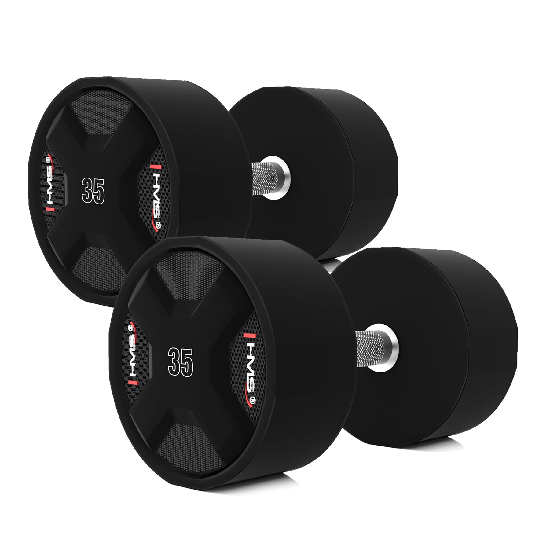 HPC SET ZESTAW HANTLI POLIURETANOWYCH  2 x 27.5 - 37.5 KG CPU - 325 KG