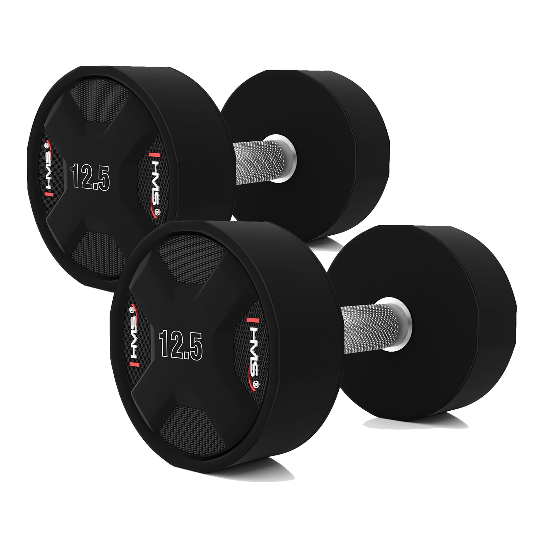 HPC SET ZESTAW HANTLI POLIURETANOWYCH  2 x 2.5 - 25 KG CPU - 275 KG HMS