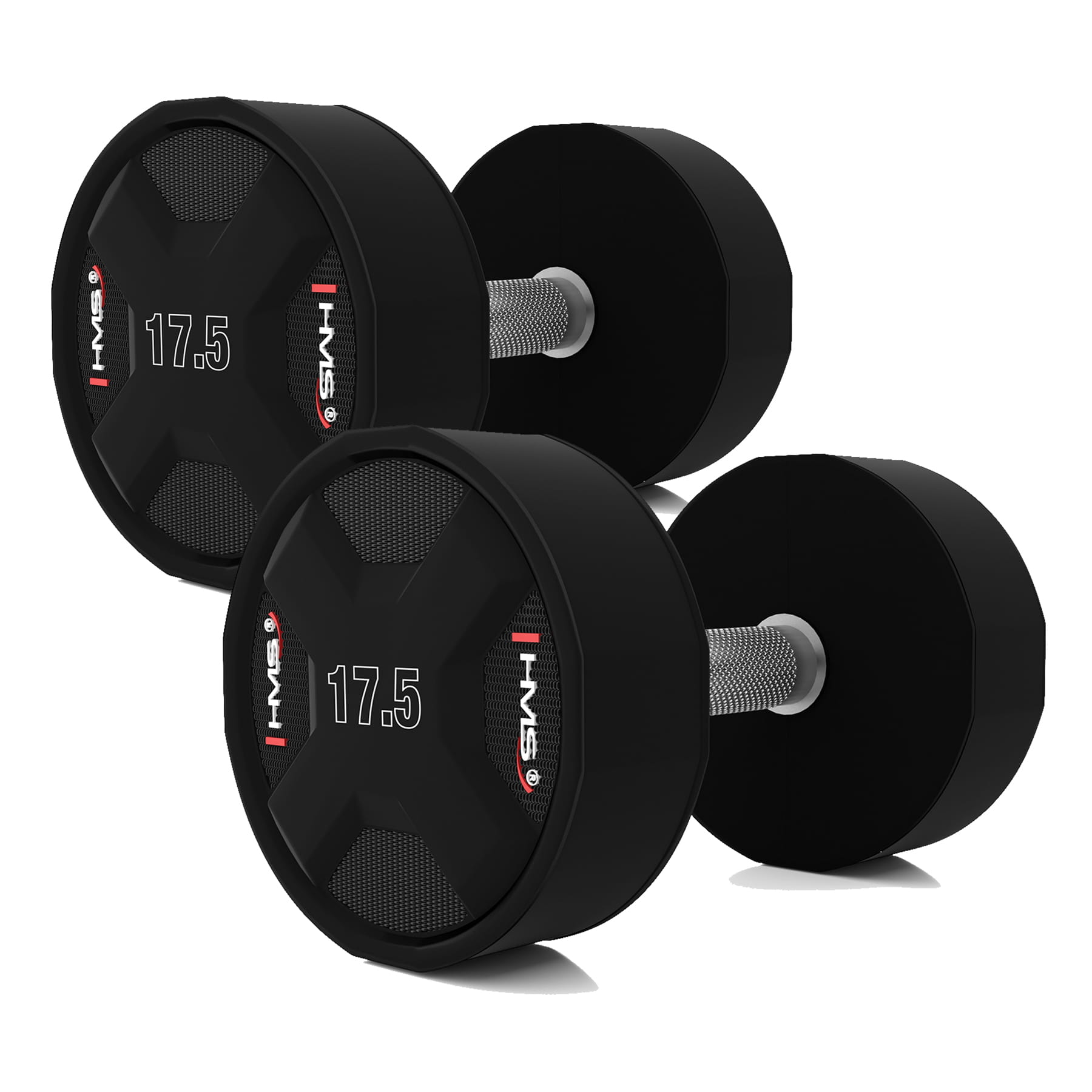 HPC SET ZESTAW HANTLI POLIURETANOWYCH  2 x 2.5 - 25 KG CPU - 275 KG HMS