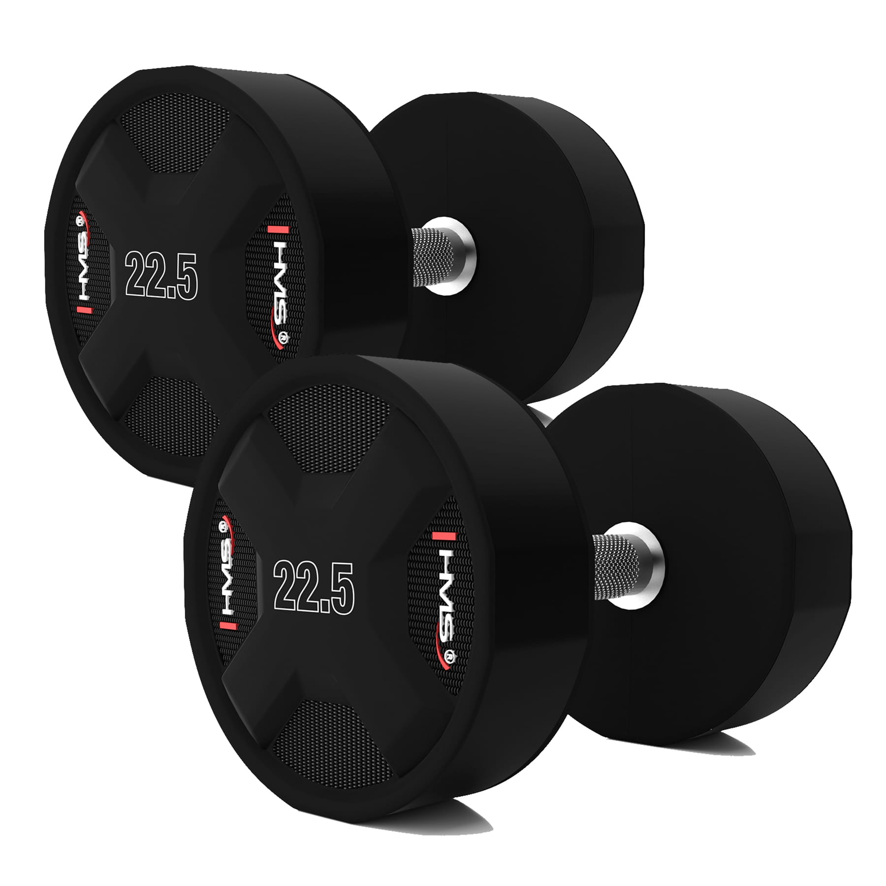 HPC SET ZESTAW HANTLI POLIURETANOWYCH  2 x 2.5 - 25 KG CPU - 275 KG HMS