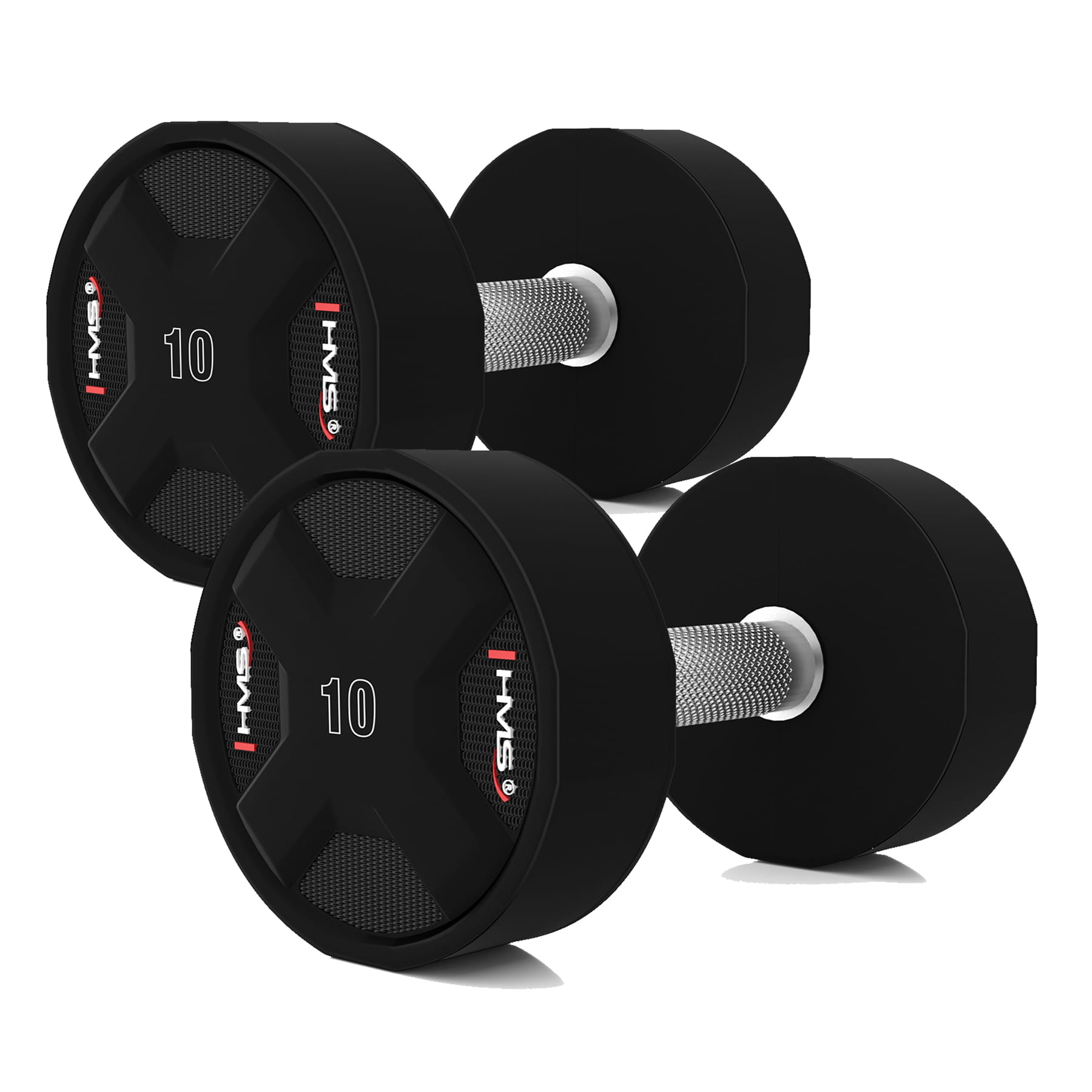 HPC SET ZESTAW HANTLI POLIURETANOWYCH  2 x 2.5 - 25 KG CPU - 275 KG HMS