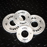ZESTAW TALERZY OLIMPIJSKICH STALOWYCH KALIBROWANYCH TOS  2 x 0.25 - 1.25 KG (6 KG) HMS