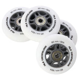 ZESTAW PU 80x24 82A BIAŁE MATOWE (4 szt.) + ABEC-9  (8 szt.) NILS EXTREME