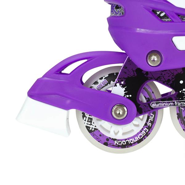 NJ1812 A PURPUROWY ROZM. S (29-33)  ŁYŻWOROLKI NILS EXTREME