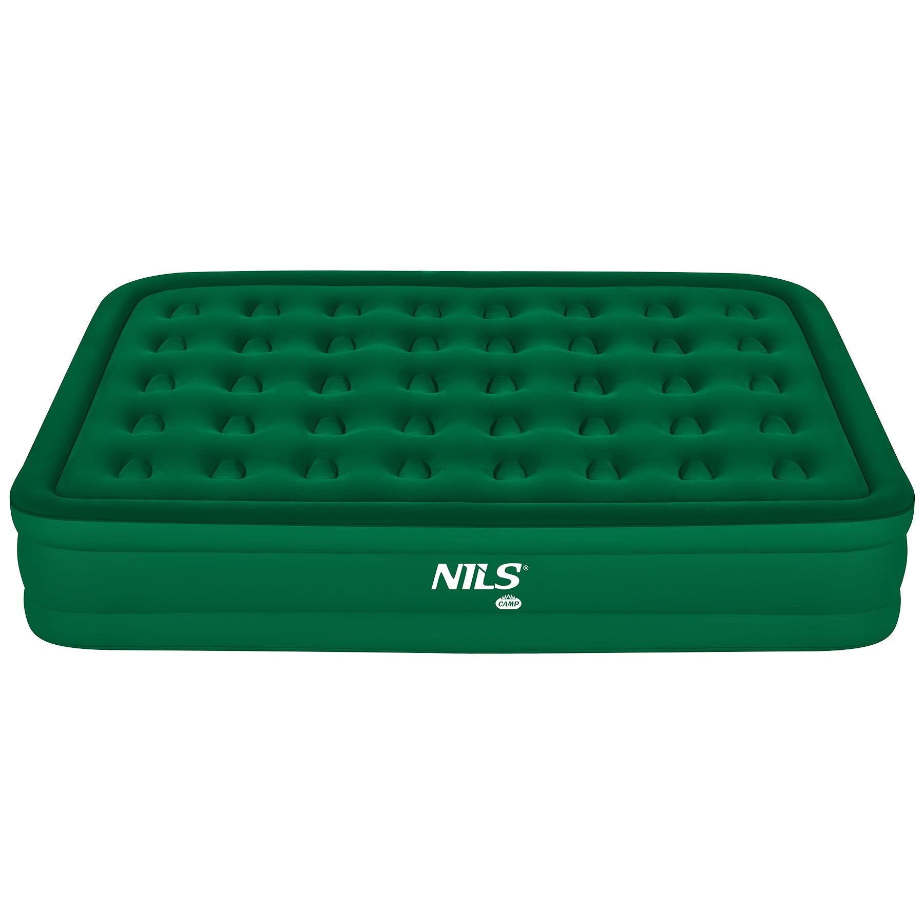 MATERAC DWUOSOBOWY KING SIZE ZIELONY + POMPKA ELEKTRYCZNA NILS CAMP NC2808