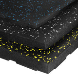 POS15 PODŁOGA GUMOWA POD SPRZĘT FITNESS BLACK/BLUE II GATUNEK