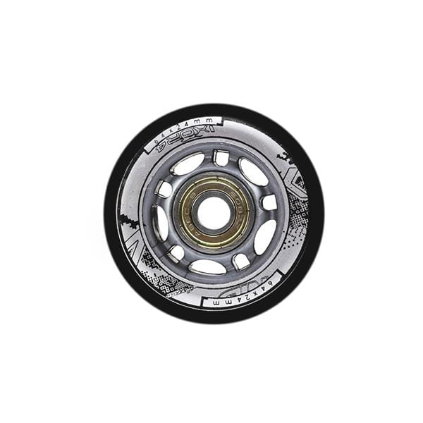 PU 64x24 82A CZARNE (4 szt.) + ABEC-9 (8 szt.) ZESTAW NILS EXTREME