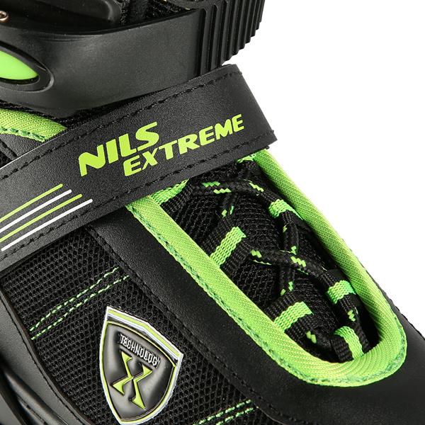 NA19088 CZARNO-ZIELONY ROLKI NILS EXTREME