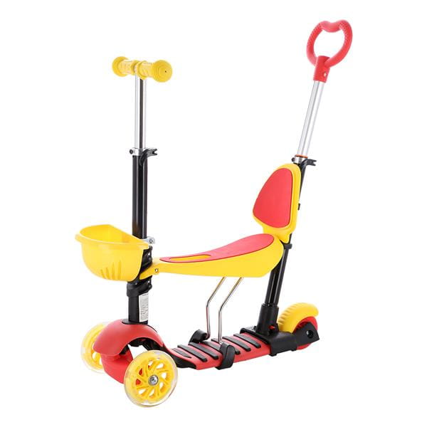 HLB07  4w1 BLACK-YELLOW-RED HULAJNOGA DZIECIĘCA SIGNA