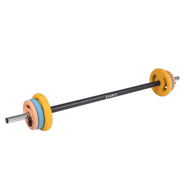 Sztanga fitness SBP25 HMS – zestaw 20 kg do ćwiczeń siłowych