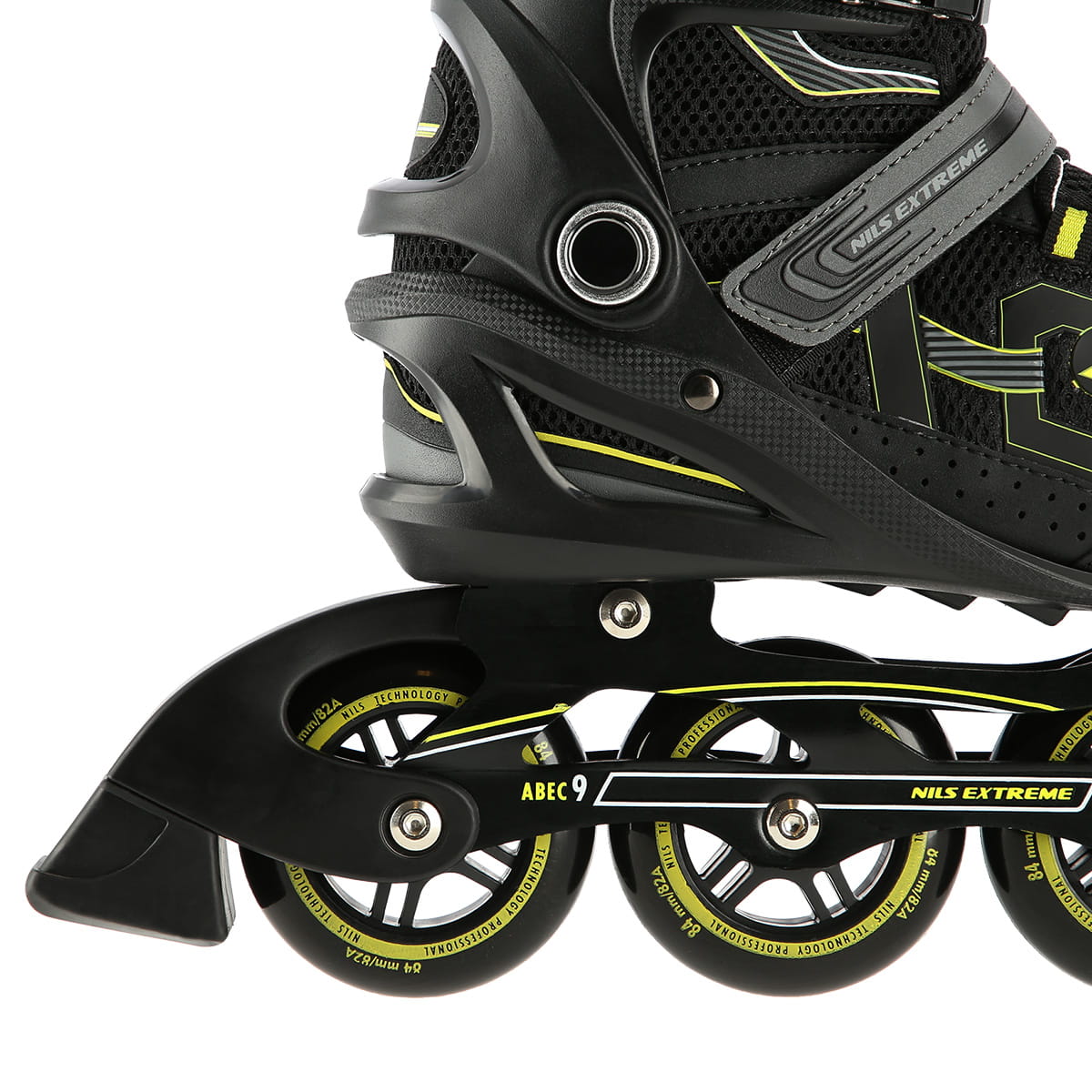 ŁYŻWOROLKI NILS EXTREME NA9157 CZARNO-ŻÓŁTE