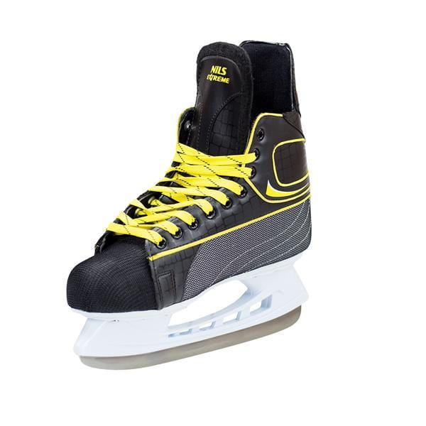 NH8556 S BLACK/YELLOW ROZM. 43 ŁYŻWY HOKEJOWE NILS EXTREME