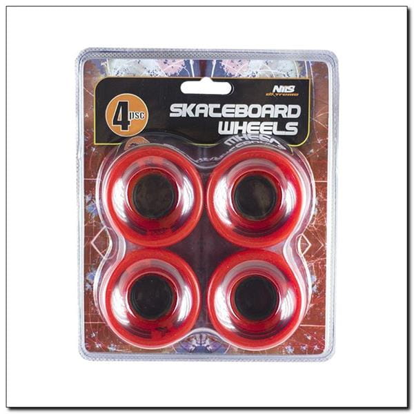 KP-6045 RED 60x45 MM (4 szt.) KÓŁKA KAUCZUKOWE DO PENNYBOARD NILS EXTREME